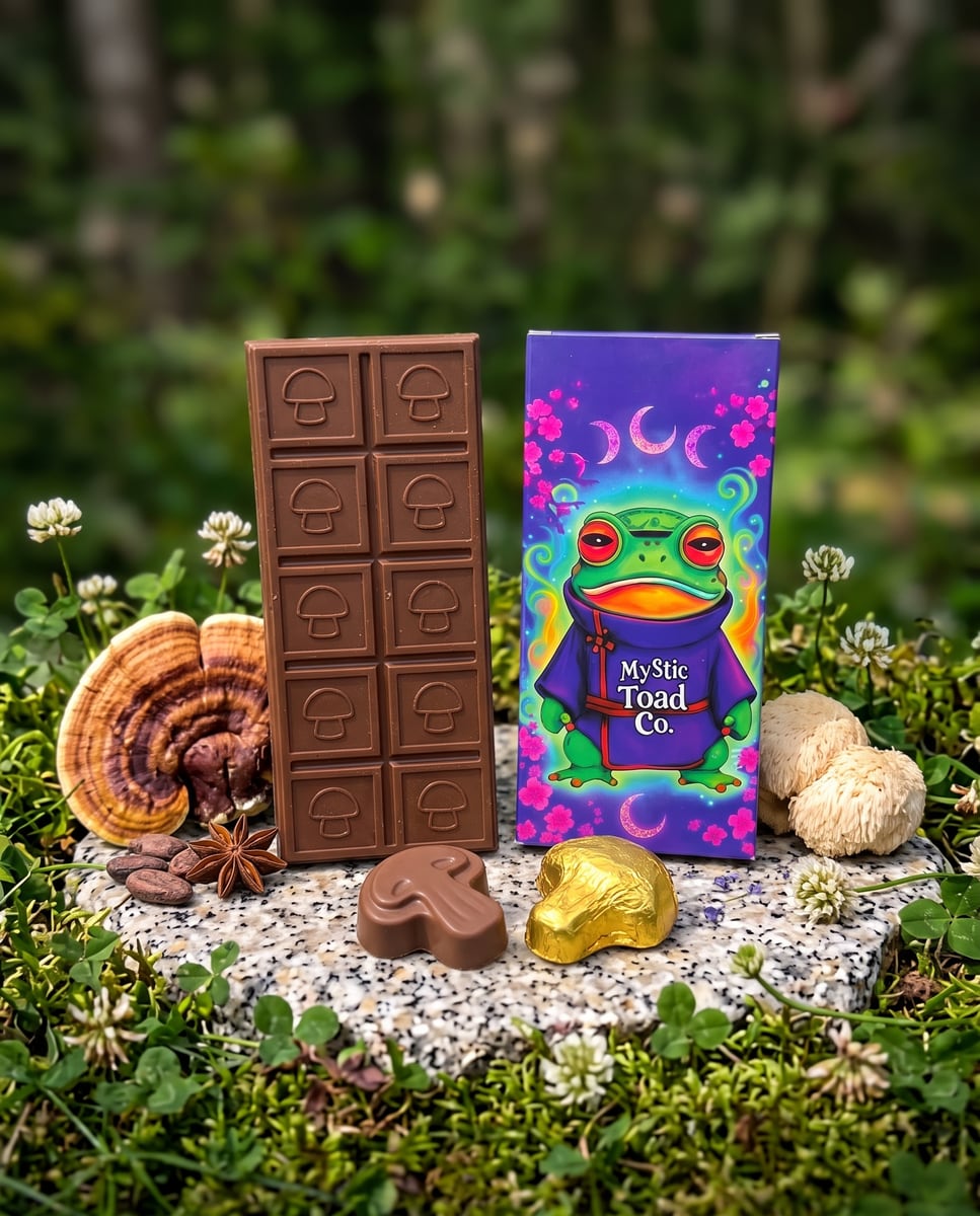 Social Spark Swiss Milk Magic Mushroom Chocolate Bar